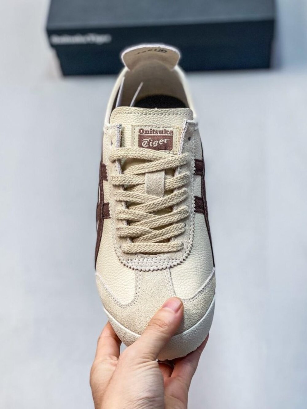 Onitsuka Tiger MEXICO 66 Men's Casual Sneakers – Brown / Off-White – New w/ Tags - Picture 2 of 6